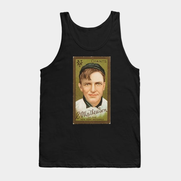 Christy Mathewson 1911 Gold Border T205 Tank Top by BlackBoxHobby